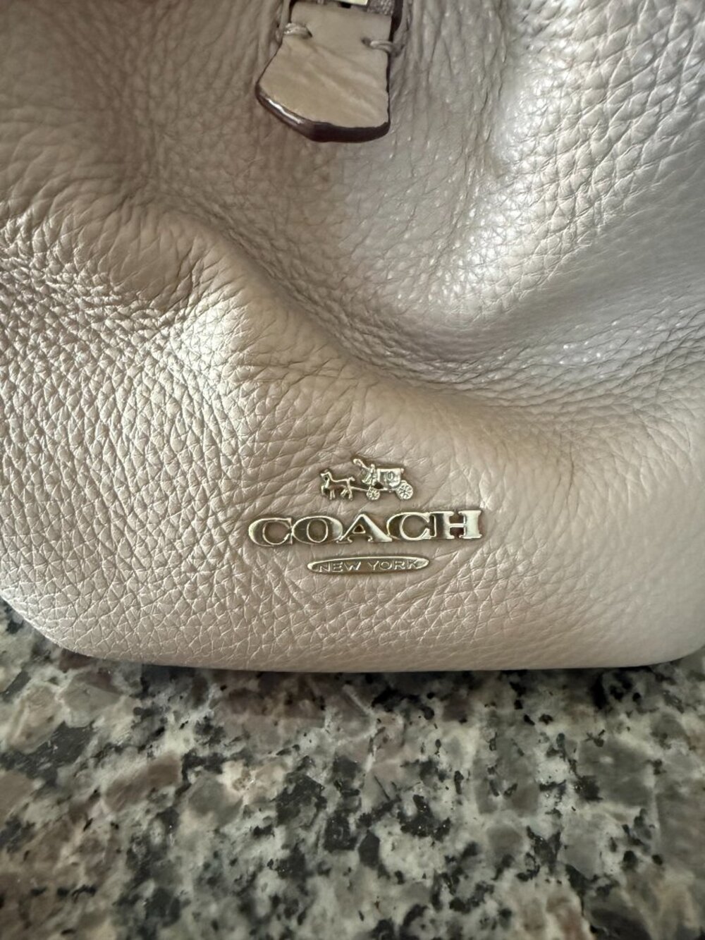 Coach Madison Phoebe Shoulder Bag Taupe/Beige/Nude/Gray - Picture 2 of 8